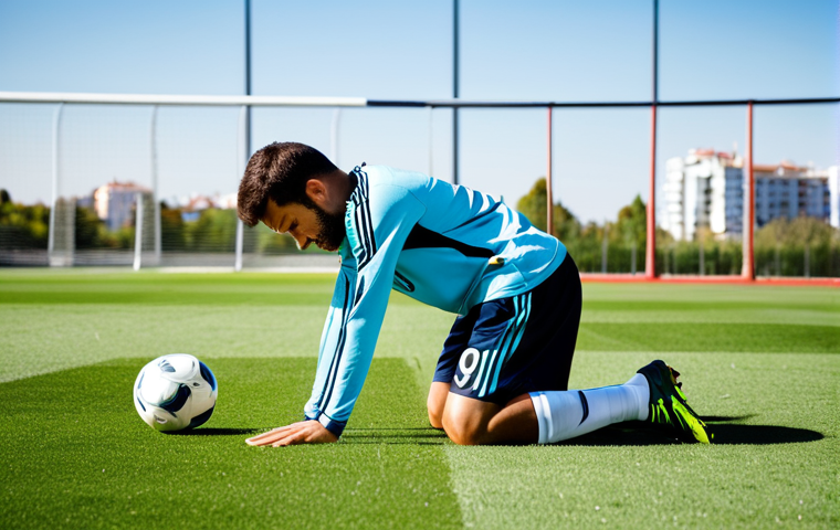 축구 멘탈 훈련법 - Visualization Training**

"A soccer player, fully clothed in athletic gear, eyes closed in deep conc...
