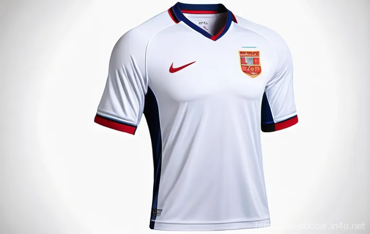 축구 유니폼 주문 제작 가이드 - **Prompt:** "A highly detailed, professional product photography shot of a modern football (soccer) ...